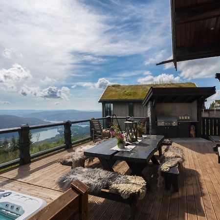 Norefjell - Storhytte Med Jacuzzi Og Fantastisk Beliggenhet Noresund Bagian luar foto